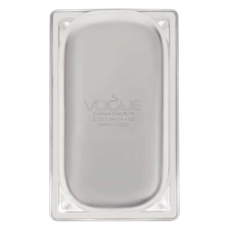Bac inox 18/10 GN 1/4 Vogue 150mm