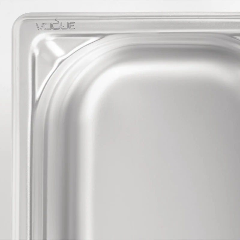 Bac professionnel inox 18/10 Vogue GN 1/4 100mm