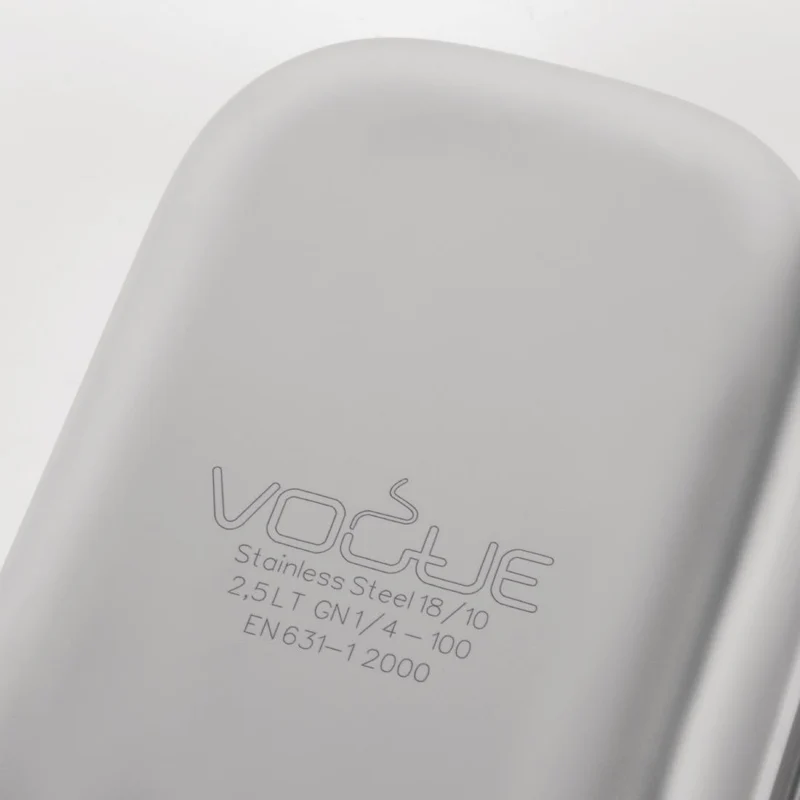 Bac professionnel inox 18/10 Vogue GN 1/4 100mm