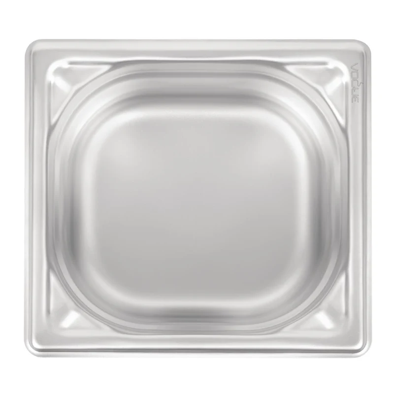 Bac inox 18/10 GN 1/6 professionnel Vogue 100mm