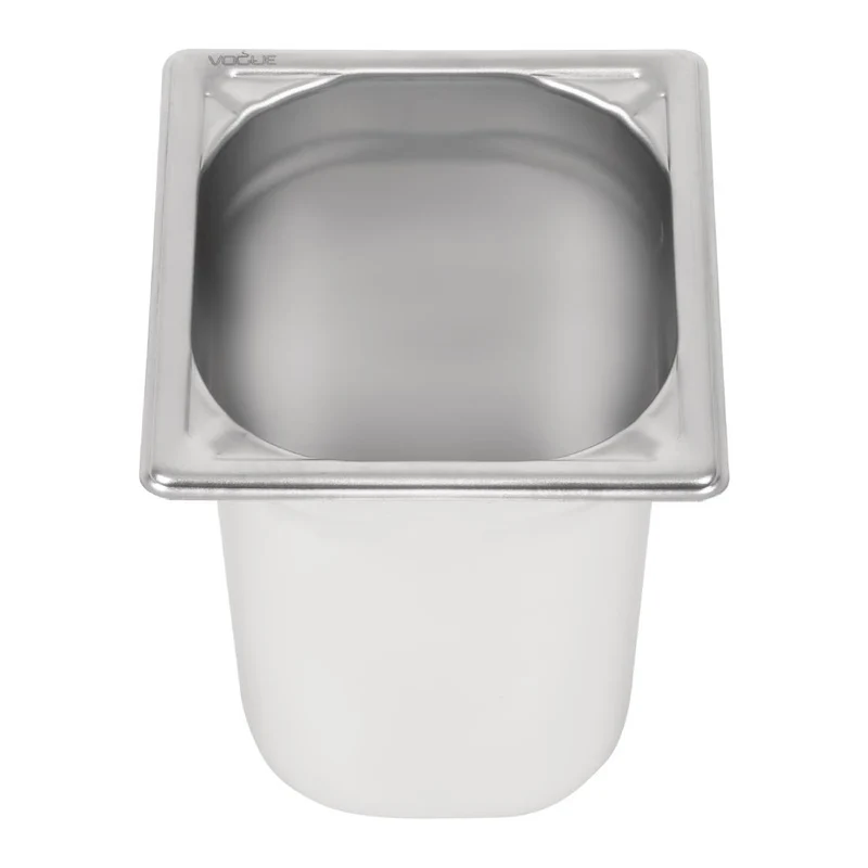 Bac professionnel inox 18/10 Vogue GN 1/6 200mm