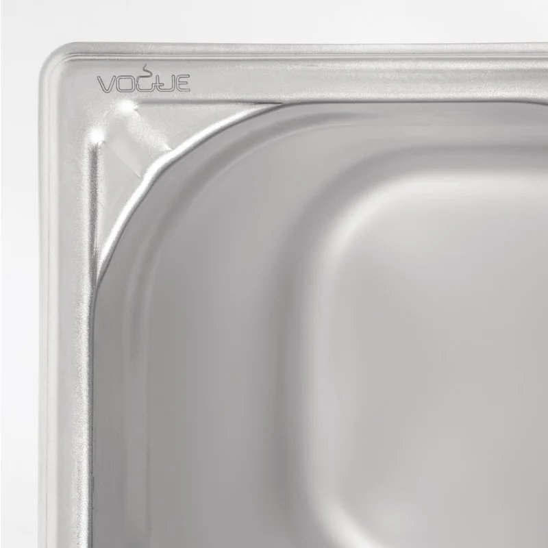 Bac professionnel inox 18/10 Vogue GN 1/6 200mm