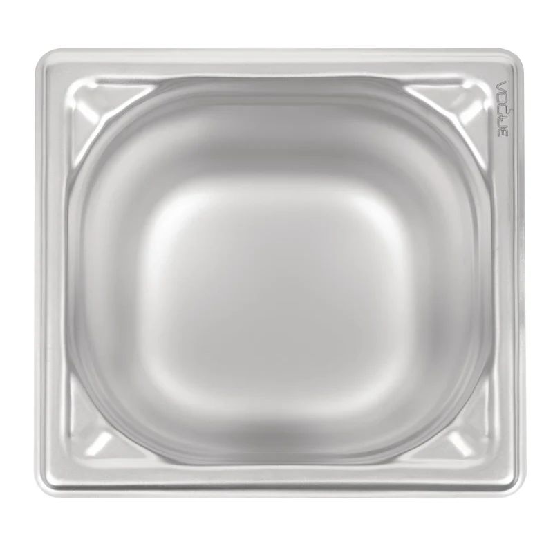 Bac inox 18/10 GN 1/6 professionnel Vogue 150mm