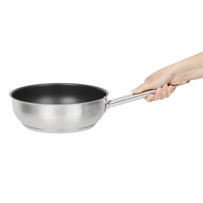 Sauteuse inox antiadhésive Vogue teflon Platinium Plus 240mm