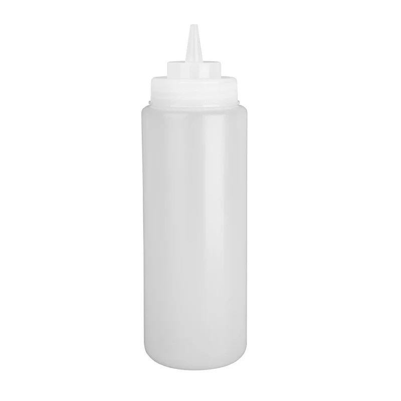 Distributeur de sauce à col large Vogue 909ml transparent