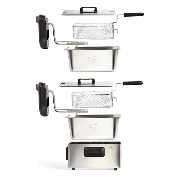 Friteuse double 2 x 3 L inox DOC217 Livoo