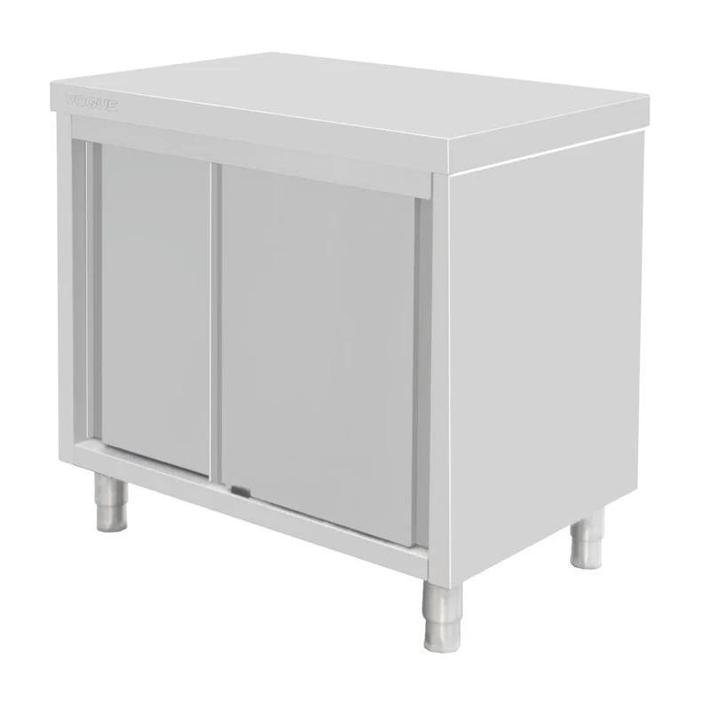 Armoire sur pieds en acier inoxydable Vogue 900x900x600mm