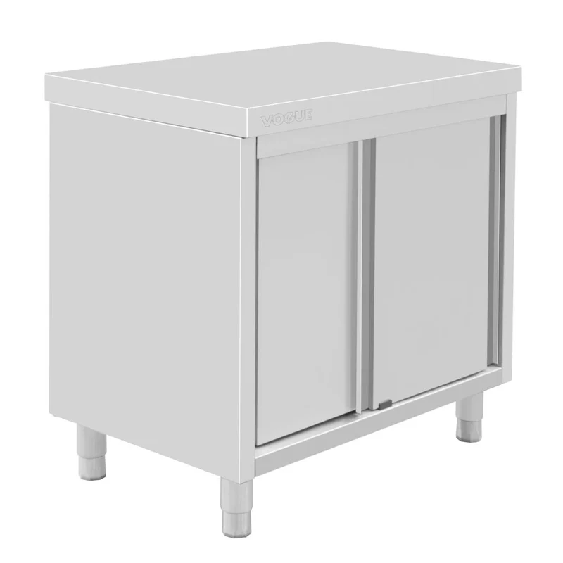 Armoire sur pieds en acier inoxydable Vogue 900x900x600mm