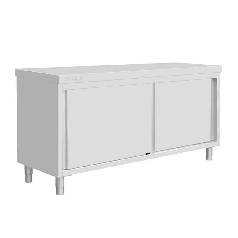 Armoire sur pieds en acier inoxydable Vogue 900x1800x600mm