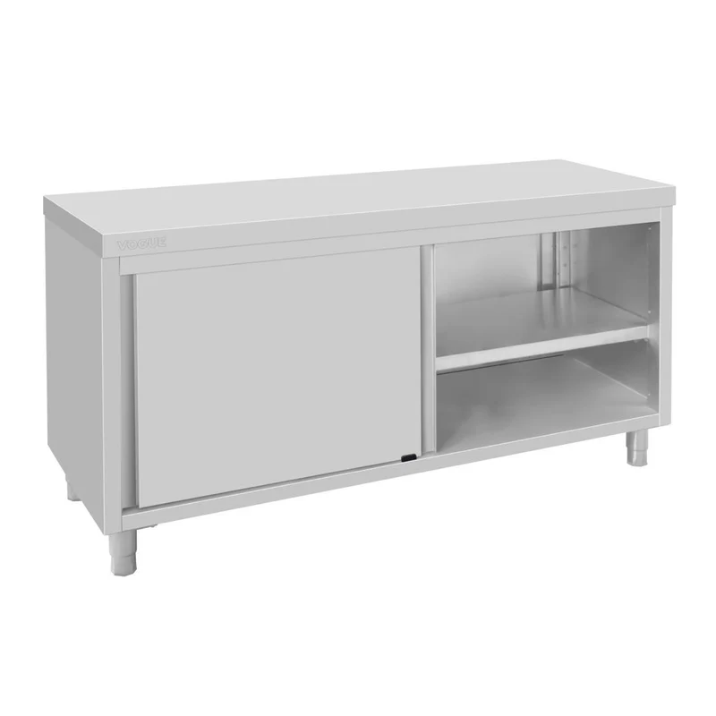 Armoire sur pieds en acier inoxydable Vogue 900x1800x600mm