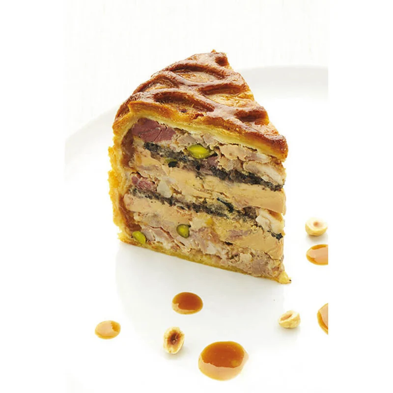 Pâté en Croûte Exopan Rond à Chevrons Diamètre 10 cm Hauteur 9 cm - MATFER