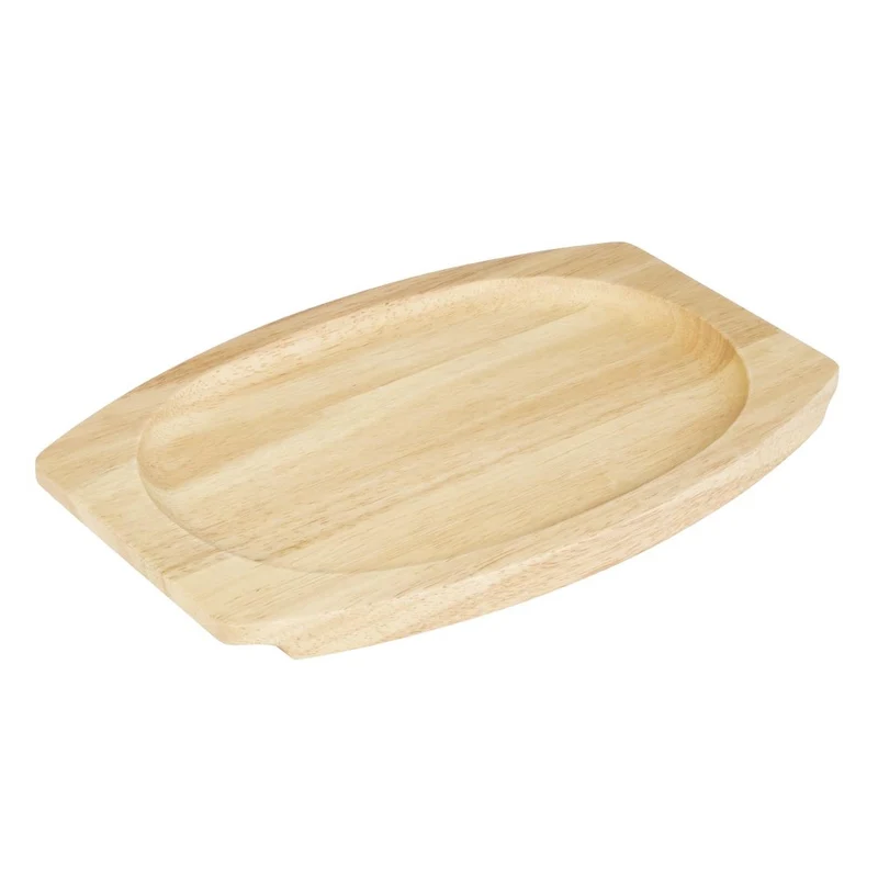 Planche en hévéa pour plat ovale en fonte Olympia 335x205mm pour GJ557
