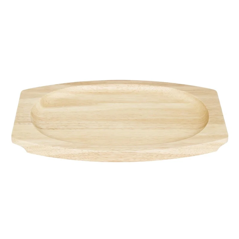 Planche en hévéa pour plat ovale en fonte Olympia 335x205mm pour GJ557