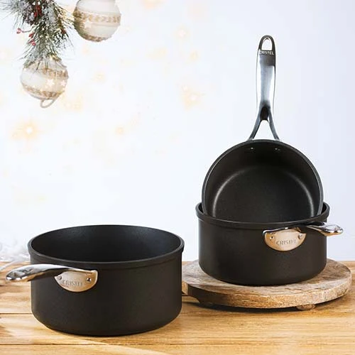 Lot de 3 Casseroles Aluminium Castel'Pro - CRISTEL