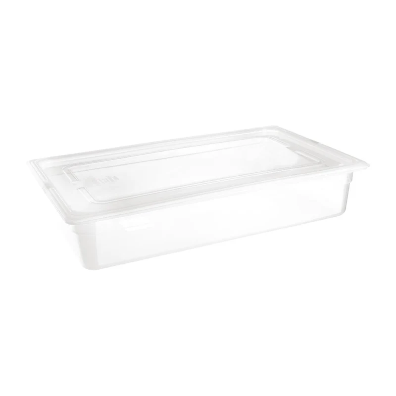 Bac en polypropylène GN 1/1 sans couvercle Nisbets Essentials 100mm