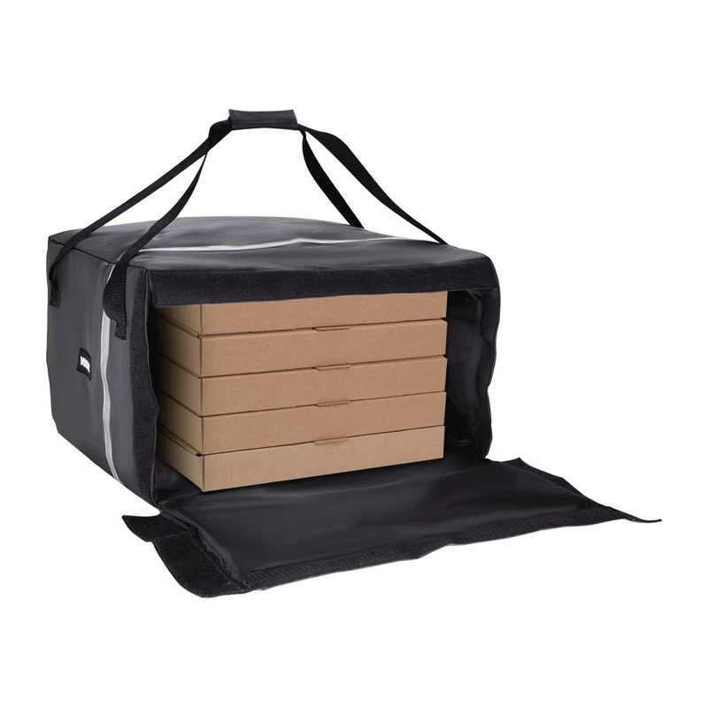 Sac à pizza isotherme Vogue gris 495 x 495 x 320 mm