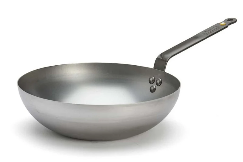 Wok bombé à queue De Buyer Mineral B ø28cm en fer