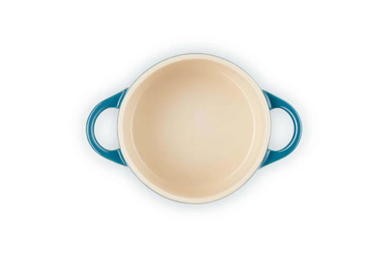 Mini cocotte ronde en céramique Le Creuset 10cm Deep Teal