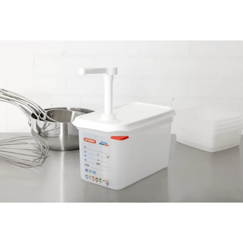 Distributeur de sauce à pompe Araven GN 1/4