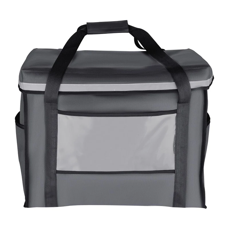 Sac de livraison isotherme pliant Vogue gris 540 x360 x 430 mm