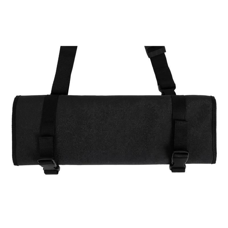 Trousse enroulable en tissu avec sangle Dick noire 11 pièces