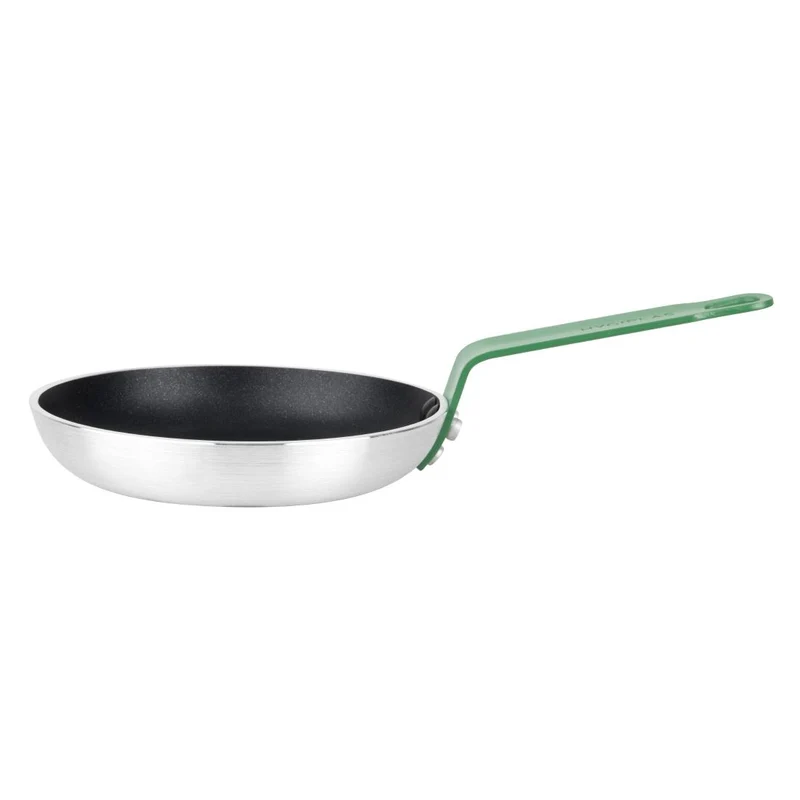 Poêle aluminium antiadhésive Teflon Platinum Plus Hygiplas avec manche vert 200mm
