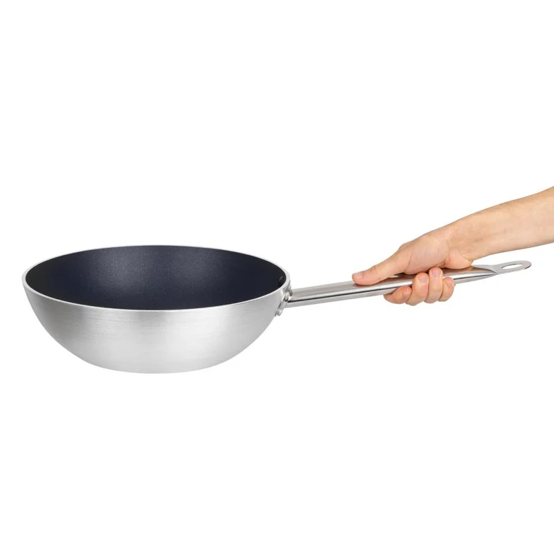 Wok aluminium antiadhesif induction Vogue Teflon Platinum Plus 300mm