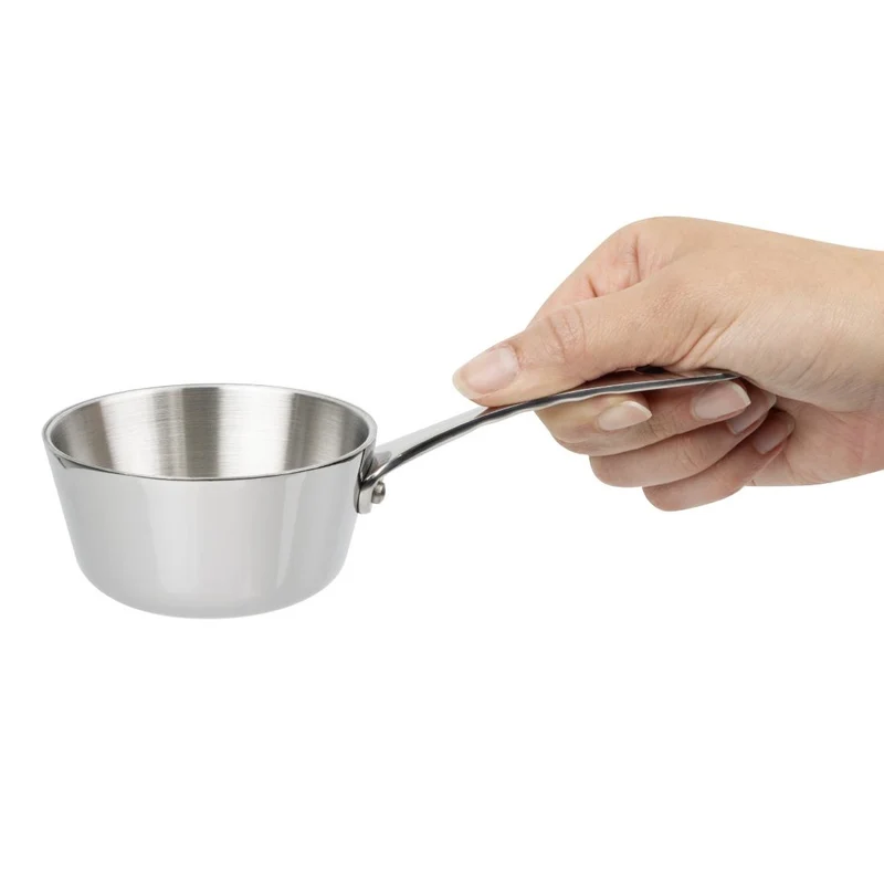 Mini saucière en acier inoxydable Vogue 85mm