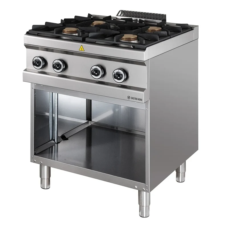 Cuisinière à gaz Série 700 - 70/70 - 4 feux - 28 kW