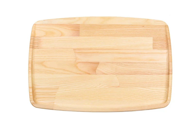 Planche à découper faite main Legnoart Dorsoduro en frêne naturel avec surface inclinée