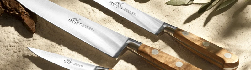 Coffret 2 couteaux Sabatier Provençao Santoku 18cm + Office 10cm