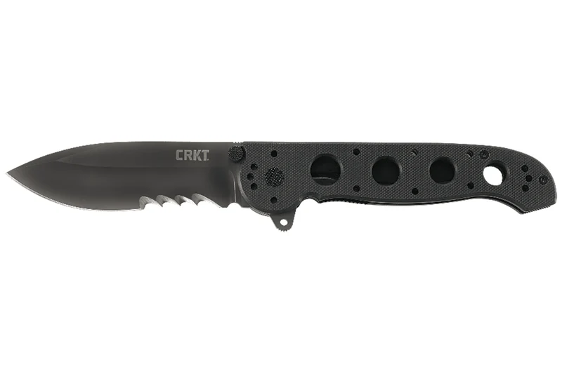 Couteau pliant CRKT M21 manche à trous G10 noir