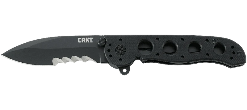 Couteau pliant CRKT M21 manche à trous G10 noir