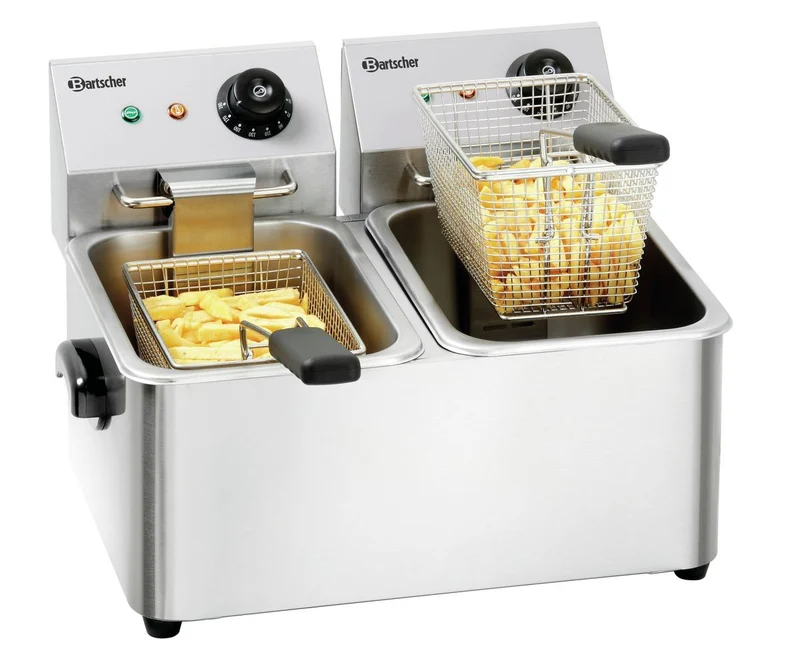 Friteuse électrique de table double 2×4 L SNACK II – Bartscher