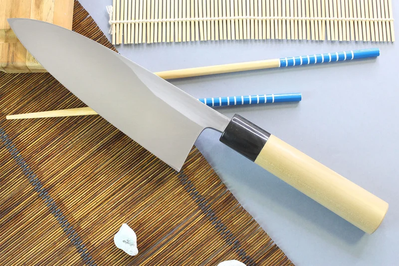 Couteau deba japonais artisanal Yoshihiro Jyosaku White 2 steel