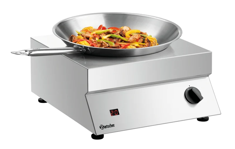 Wok à induction professionnel 7 kW Ø 293 mm 400 V 70/293 – Bartscher