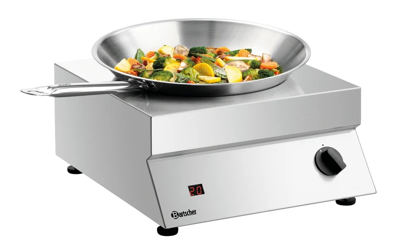 Wok à induction professionnel 3,5 kW Ø 293 mm 35/293 – Bartscher