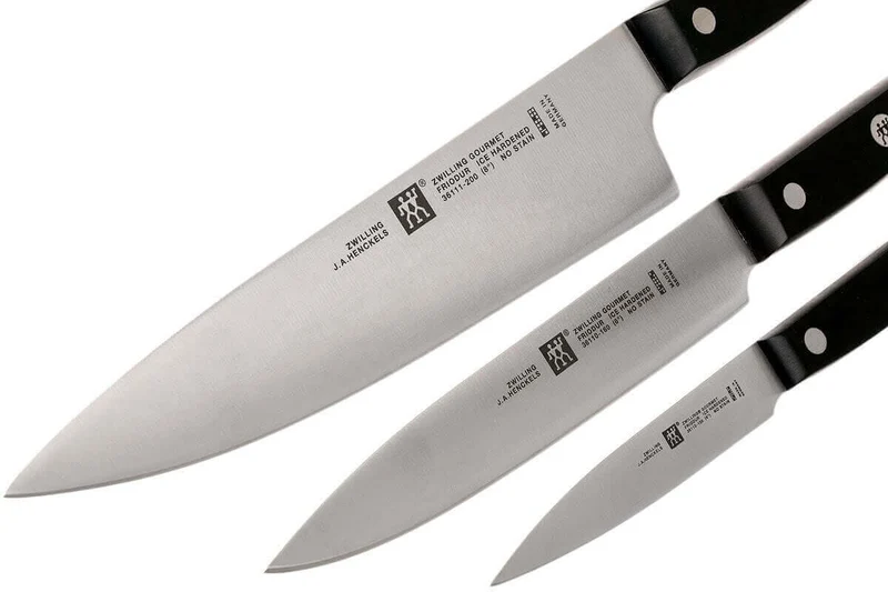 Coffret de 3 couteaux Zwilling Gourmet : chef + trancheur + office