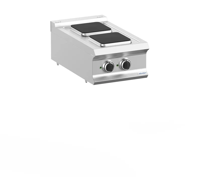 Cuisinière électrique Dexion Lux 700 - 40/73 - appareil de table - 2 plaques carrées - 5,2 kW