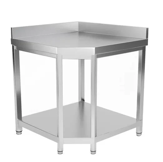 Table d'angle adossée, 1000x1000x 600x850+100 mm - Skyrainbow THGESR106A