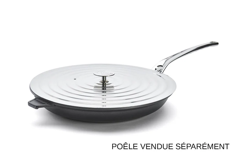 Couvercle universel en inox De Buyer pour poêles