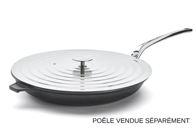 Couvercle universel en inox De Buyer pour poêles