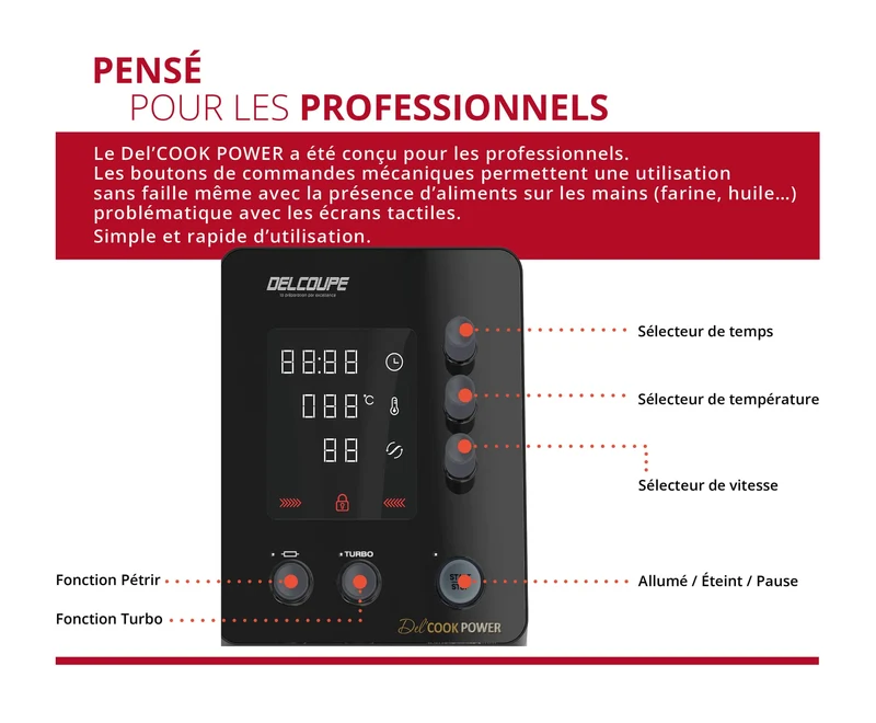 Robot-cuiseur multifonctions à induction - 3,75 L - DELCOOK POWER