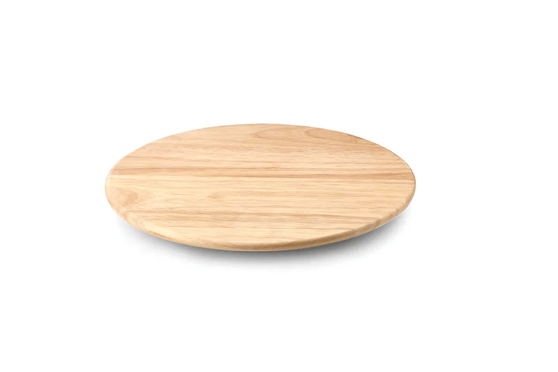 Plateau à fromage rotatif Continenta en bois d'hévéa