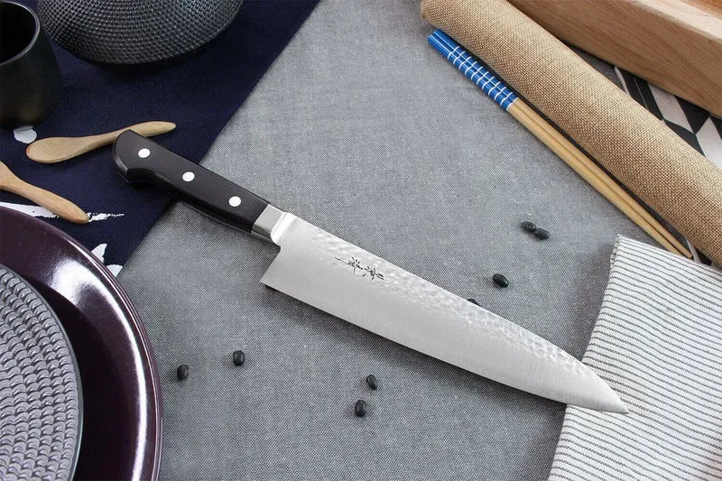 Couteau de chef japonais artisanal Kagekiyo Hammered 21cm