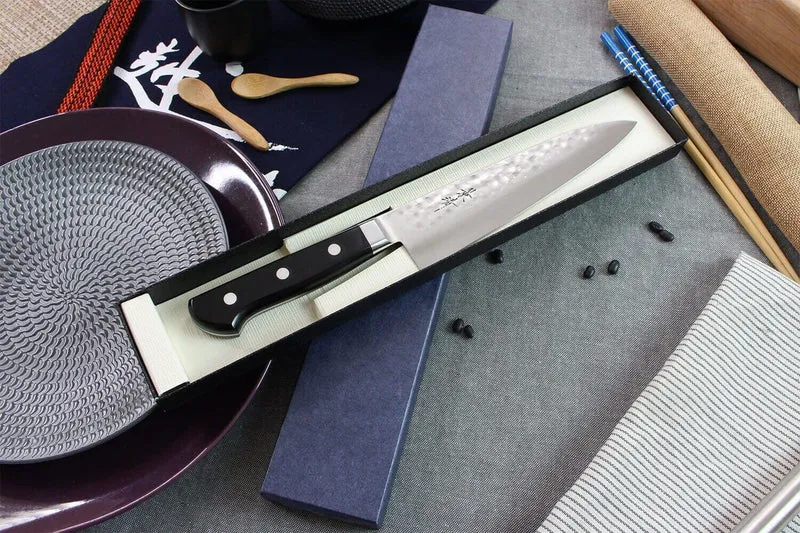 Couteau de chef japonais artisanal Kagekiyo Hammered 18cm