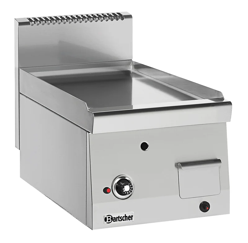 Plaque grill / plancha gaz gamme 600 – lisse (40 cm) – Bartscher