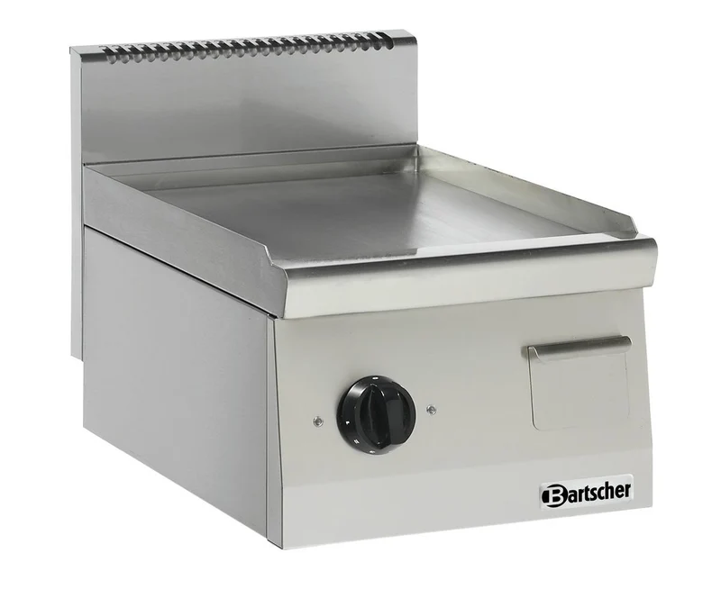Plaque grill / plancha électrique gamme 600 – lisse (40 cm) – Bartscher
