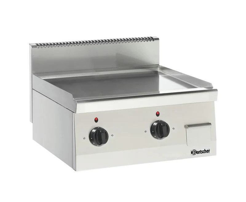 Plaque grill gamme 600 – lisse, chromé dur – Bartscher