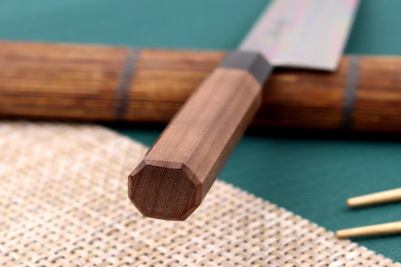 Couteau kiritsuke japonais artisanal Kagekiyo Kurumi Ginsan 24cm